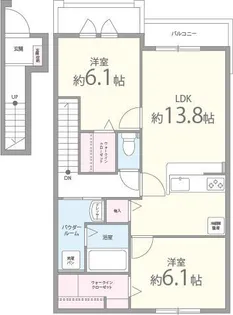 サンテドミール【2階】の間取り