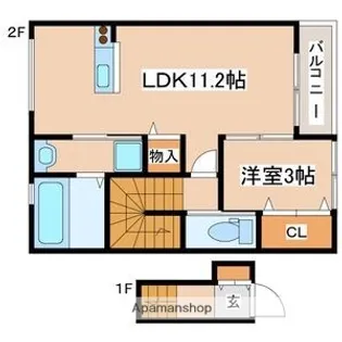BRISE HIMEJI HIGASHI【2階】の間取り