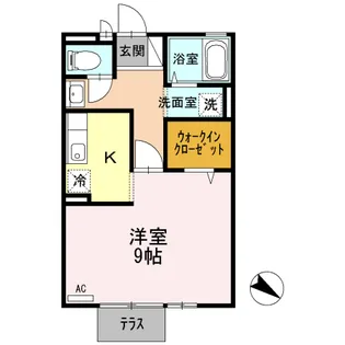 ル・シェル・コート【1階】の間取り