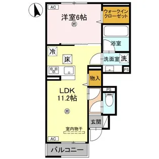 アンクレール【1階】の間取り