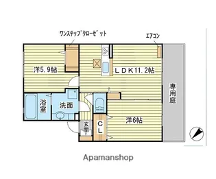 アルカディア ブレジオ【1階】の間取り