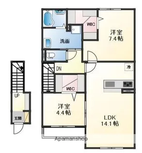 PURE RYUJUⅡ【2階】の間取り