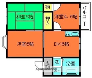 メゾンゆう【2階】の間取り