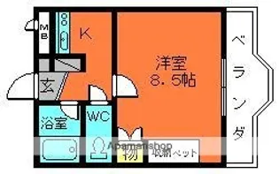 グレースビュー壱番館【2階】の間取り