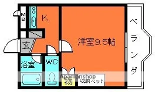 グレースビュー壱番館【2階】の間取り