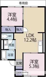ロイヤルハイツ神宮【1階】の間取り