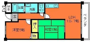 クレアール【2階】の間取り
