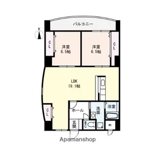 レモンシャトー【4階】の間取り