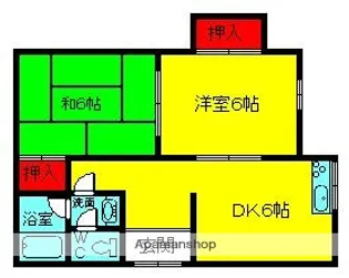 南マンション【1階】の間取り