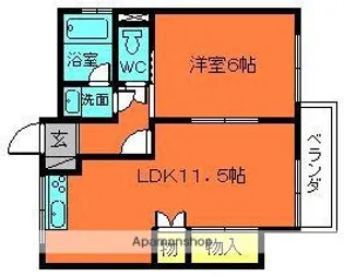 南マンション【3階】の間取り
