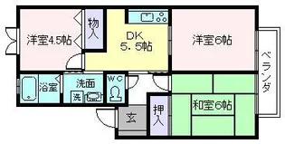 ガーデンハイツ結崎A棟【2階】の間取り