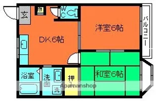 HUMMING松【1階】の間取り