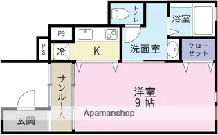 ゼフィール【1階】の間取り