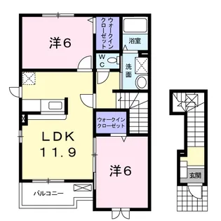 ベルオーブ【2階】の間取り