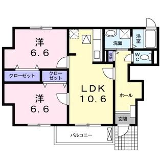 エム・フィオーレ【1階】の間取り