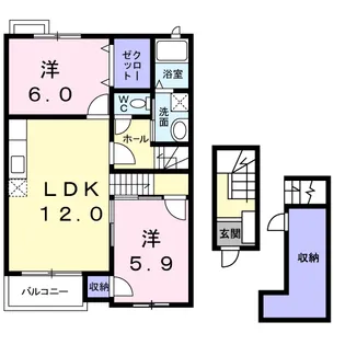 フレグランス【2階】の間取り