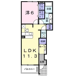 セブン リッチ【1階】の間取り