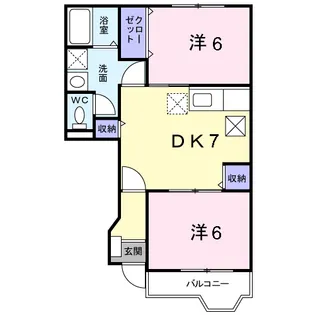 サンパティーク【1階】の間取り
