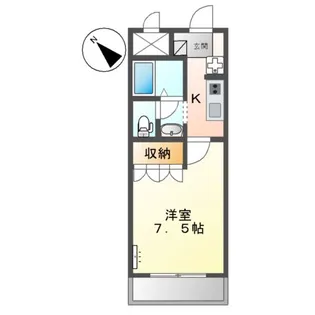 ウィンディヴィレッジ【202号室】の間取り