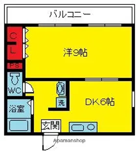 グローバル高田【3階】の間取り