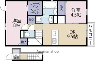 セントレジス八尾【2階】の間取り