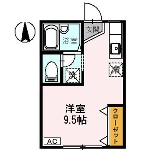 コーポまつかさ【106号室】の間取り