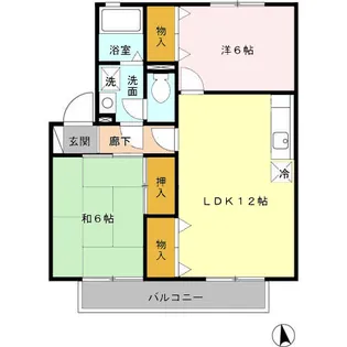 カサベルテ C棟【1階】の間取り