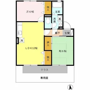 カサベルテ C棟【1階】の間取り
