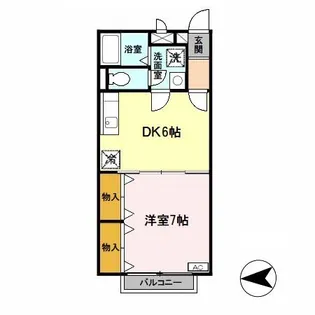 リビングタウン南八木【2階】の間取り