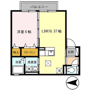 コージーコート八木 B棟【1階】の間取り