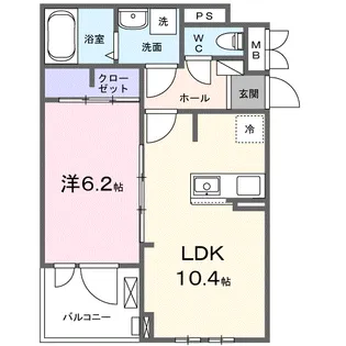 ラヴィエール?【3階】の間取り