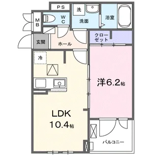 ラヴィエール?【1階】の間取り