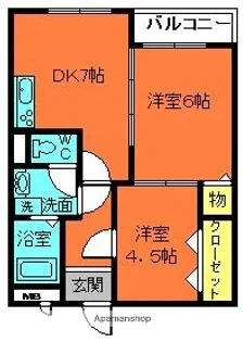 メゾン浮孔【3階】の間取り