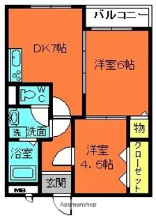 メゾン浮孔【2階】の間取り