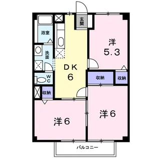 シリウスA【205号室】の間取り