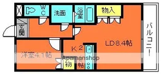 グランシャリオ.K【1階】の間取り