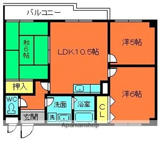 スクウェアービル【2階】の間取り