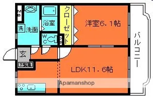 グランドールコート【101号室】の間取り