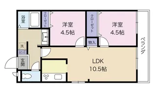 奈良県桜井市大字忍阪【マンション】の間取り