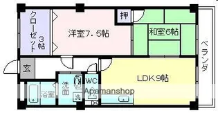 奈良県桜井市大字上之庄【マンション】の間取り