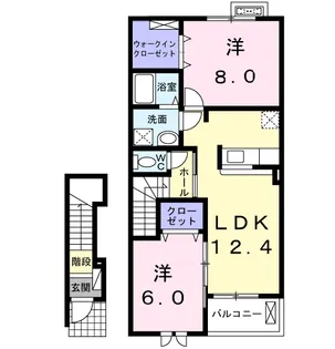 シェーネ ユリ【2階】の間取り