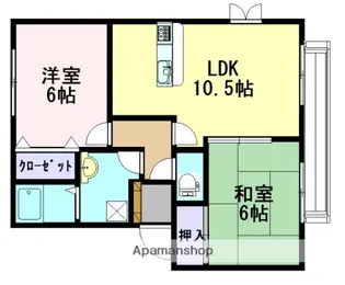 ソレイユⅡ【2階】の間取り