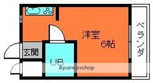 三和ハイツ西棟【2階】の間取り