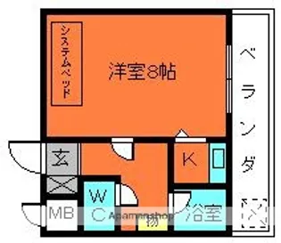 サンヒルズ大和【2階】の間取り