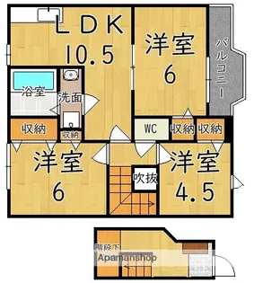 リブ 本郷 B【2階】の間取り