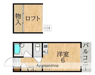 ウエストエンド【5階】の間取り