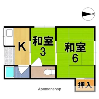 芝蘭荘【2階】の間取り