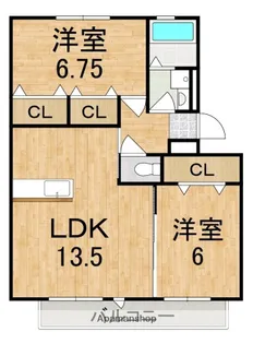 ラ・プリティモエ【3階】の間取り