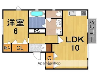 グランシャリオD【1階】の間取り