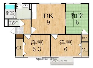 奈良県天理市二階堂上ノ庄町【アパート】の間取り